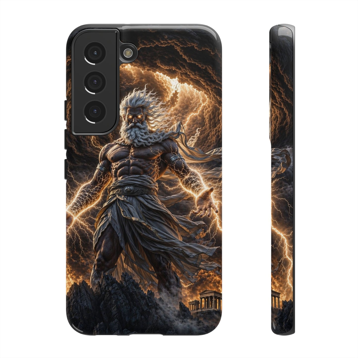 Mythic Thunder God Phone Case — Lightning Warrior Tough Protective Cover