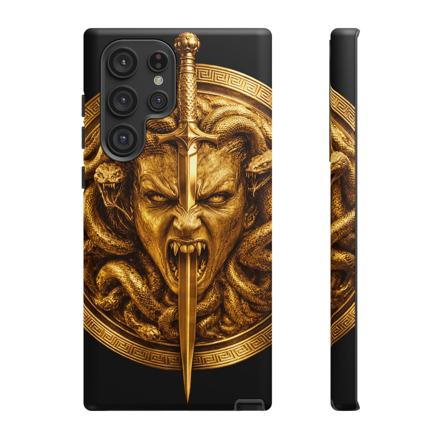 Phone Case — Gold Medusa Dagger Armor iPhone Cover
