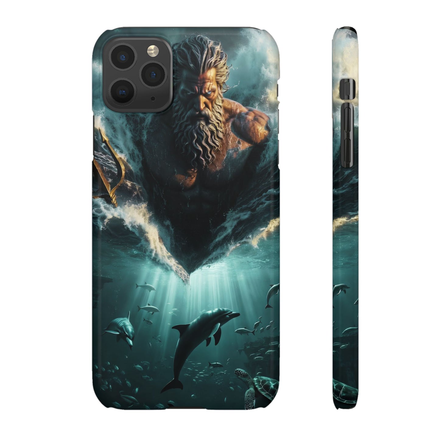 poseidon God Phone Case – Mythic Triton Ocean iPhone Snap Case