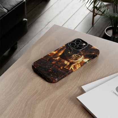 Owl in Flames Phone Case