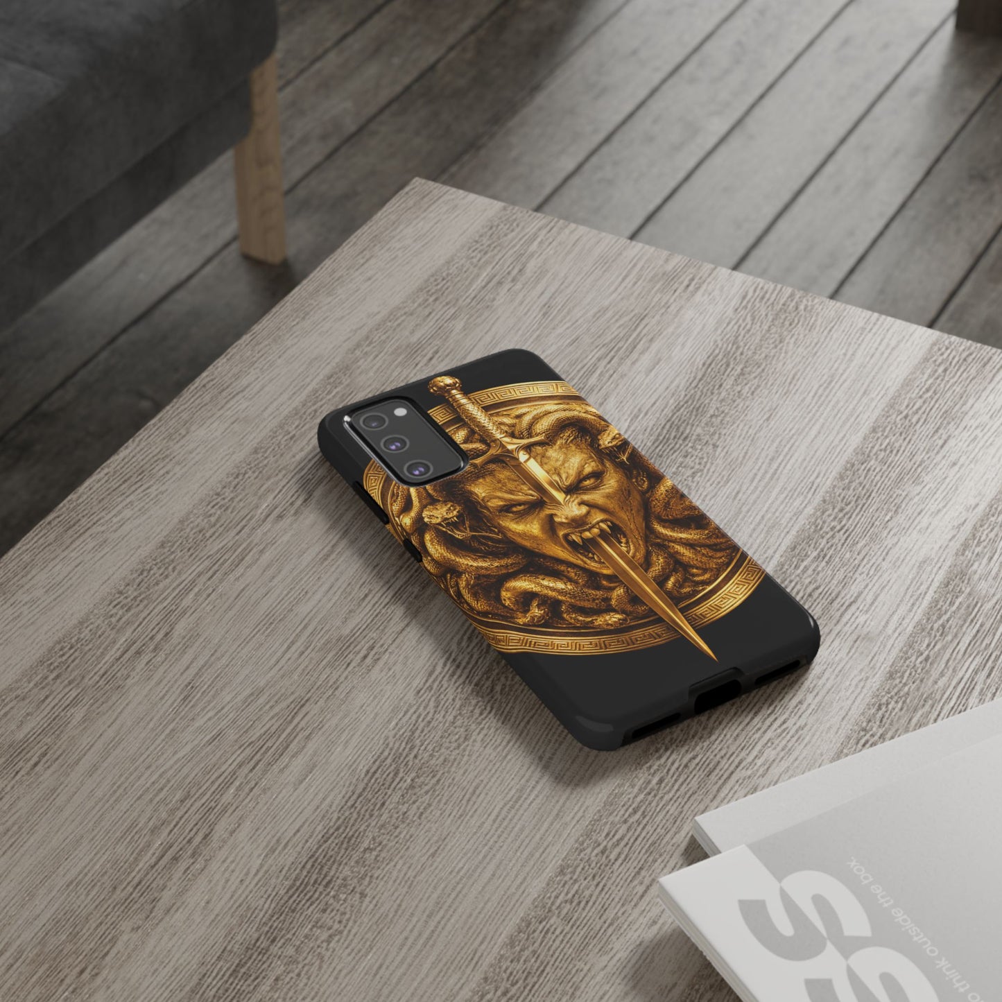 Phone Case — Gold Medusa Dagger Armor iPhone Cover
