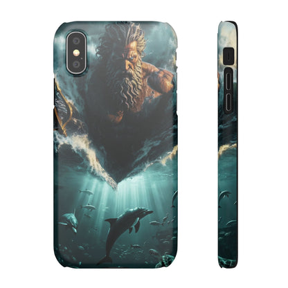 poseidon God Phone Case – Mythic Triton Ocean iPhone Snap Case