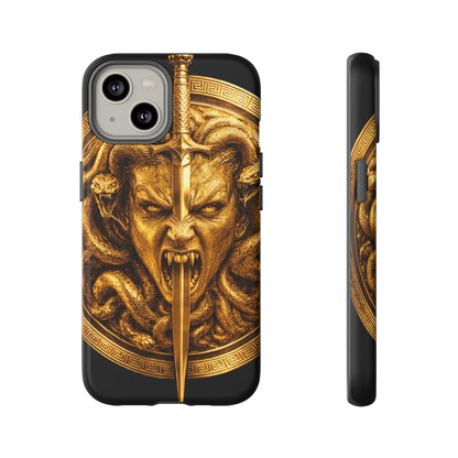 Phone Case — Gold Medusa Dagger Armor iPhone Cover