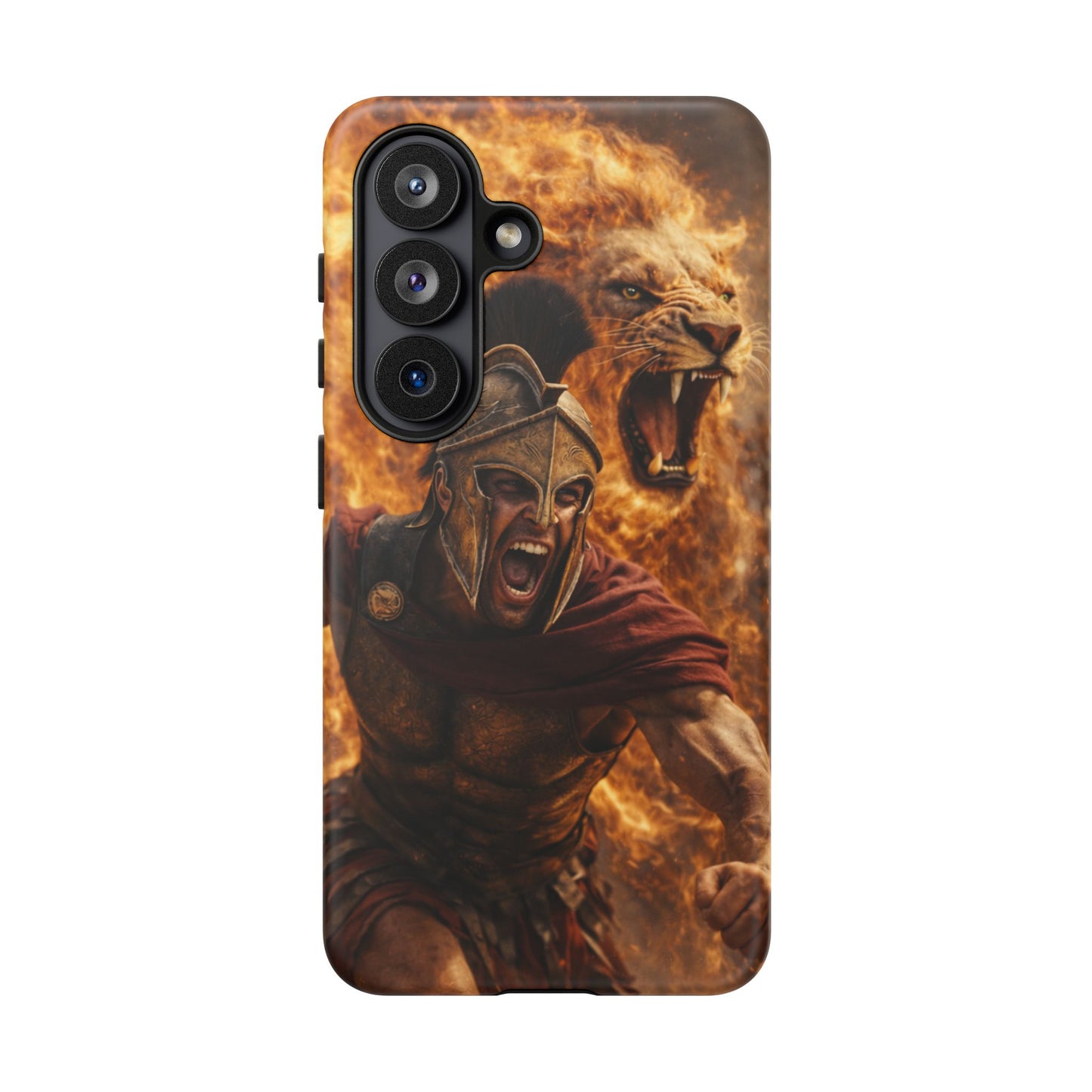 Spartan Lion Phone Case – Fierce Warrior Armor iPhone Case