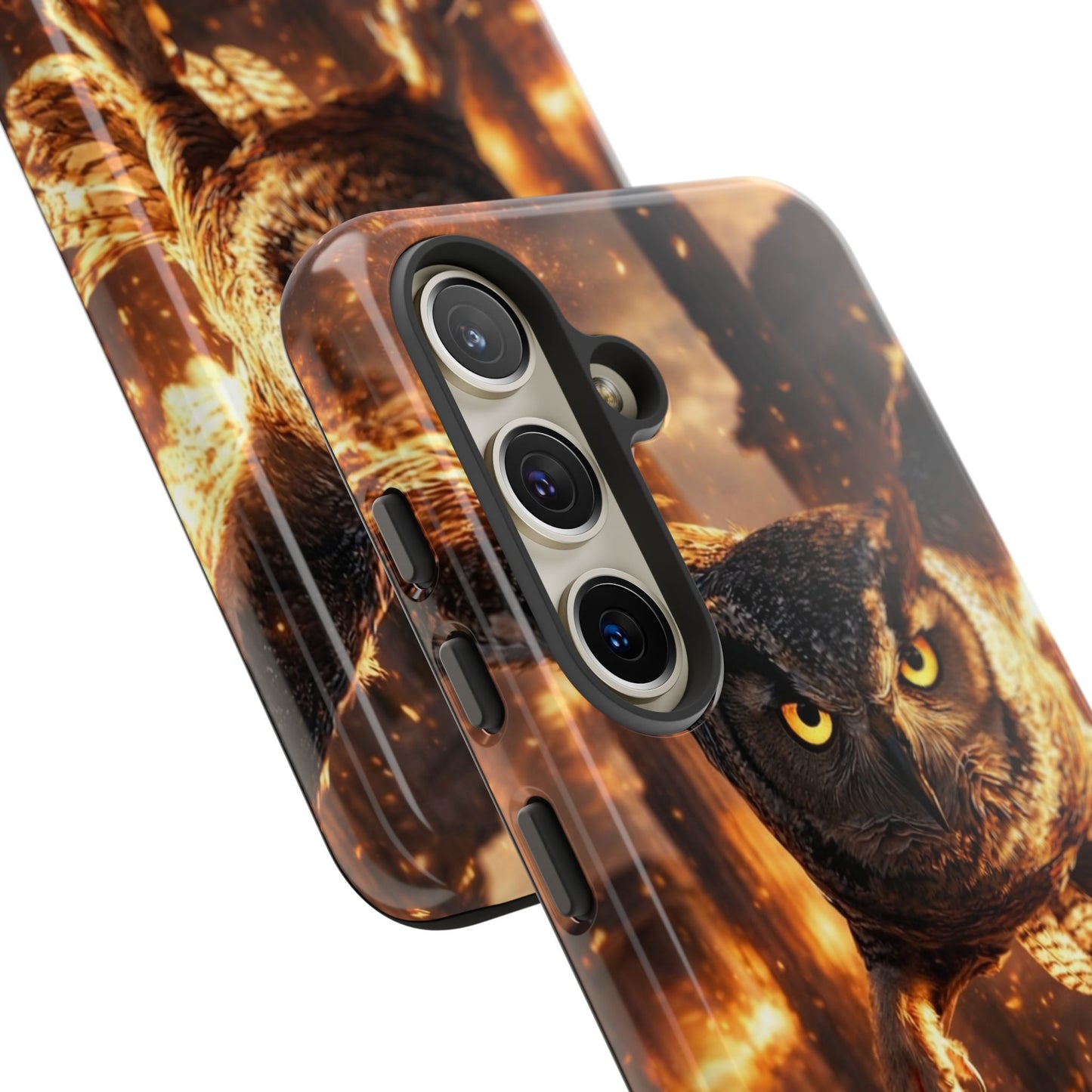 Owl in Flames Phone Case