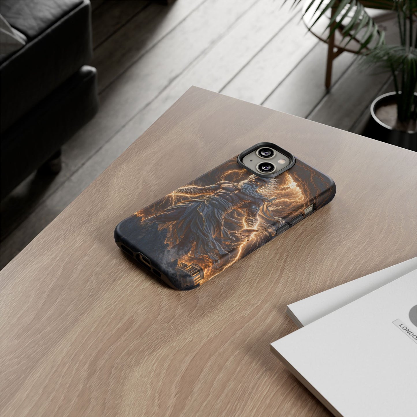 Mythic Thunder God Phone Case — Lightning Warrior Tough Protective Cover