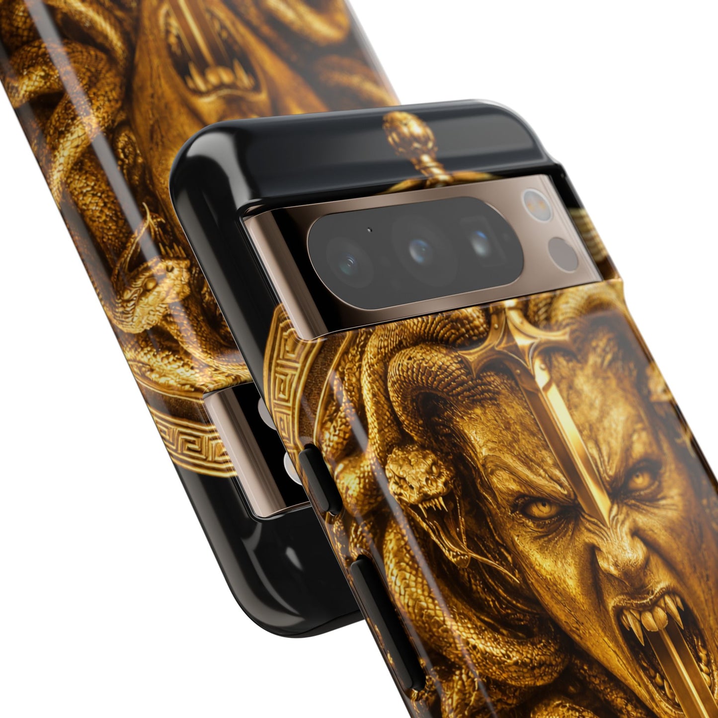 Phone Case — Gold Medusa Dagger Armor iPhone Cover