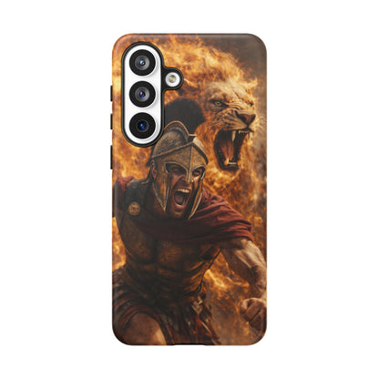 Spartan Lion Phone Case – Fierce Warrior Armor iPhone Case