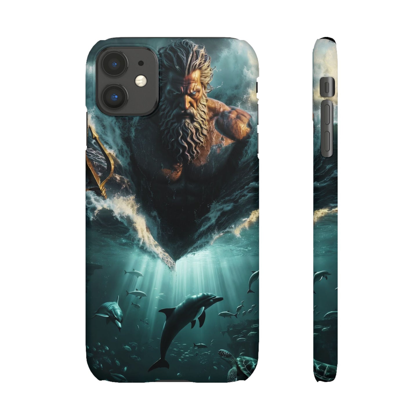 poseidon God Phone Case – Mythic Triton Ocean iPhone Snap Case
