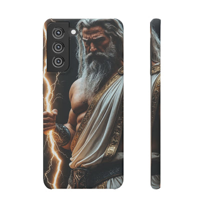 Zeus Lightning Phone Case — Mythic God Portrait Snap Case