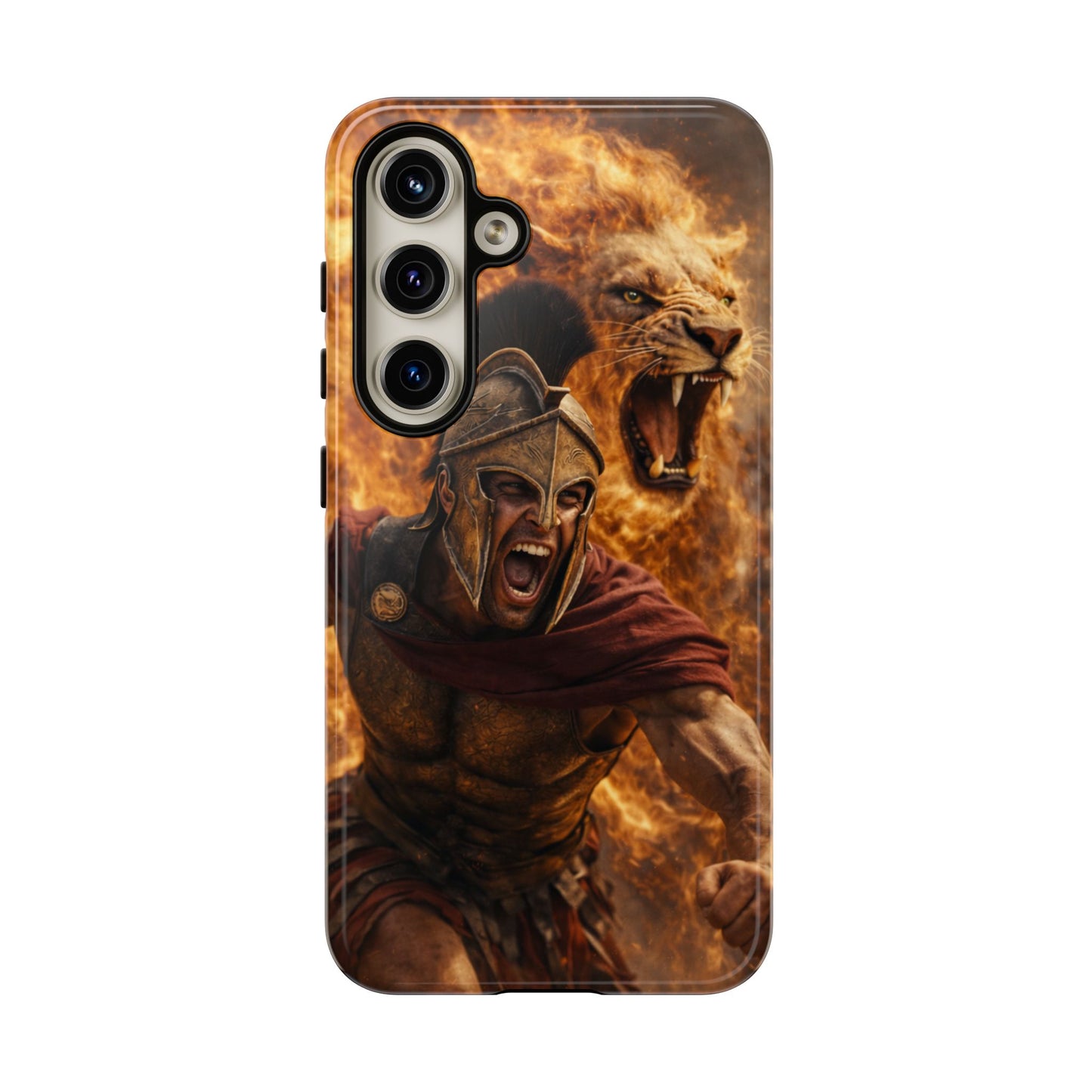 Spartan Lion Phone Case – Fierce Warrior Armor iPhone Case