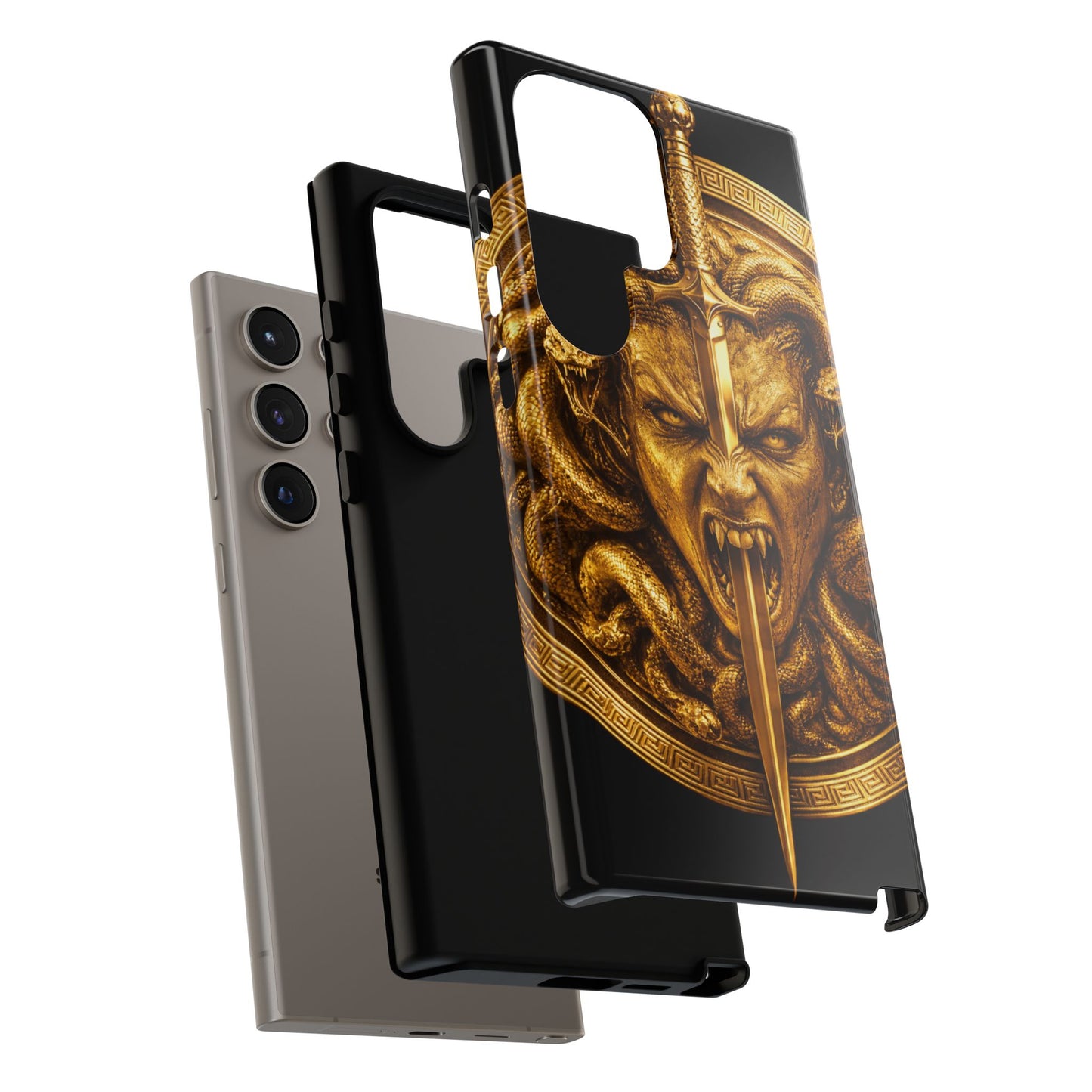 Phone Case — Gold Medusa Dagger Armor iPhone Cover