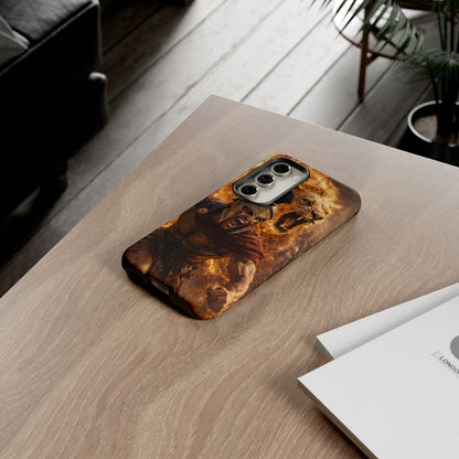 Spartan Lion Phone Case – Fierce Warrior Armor iPhone Case