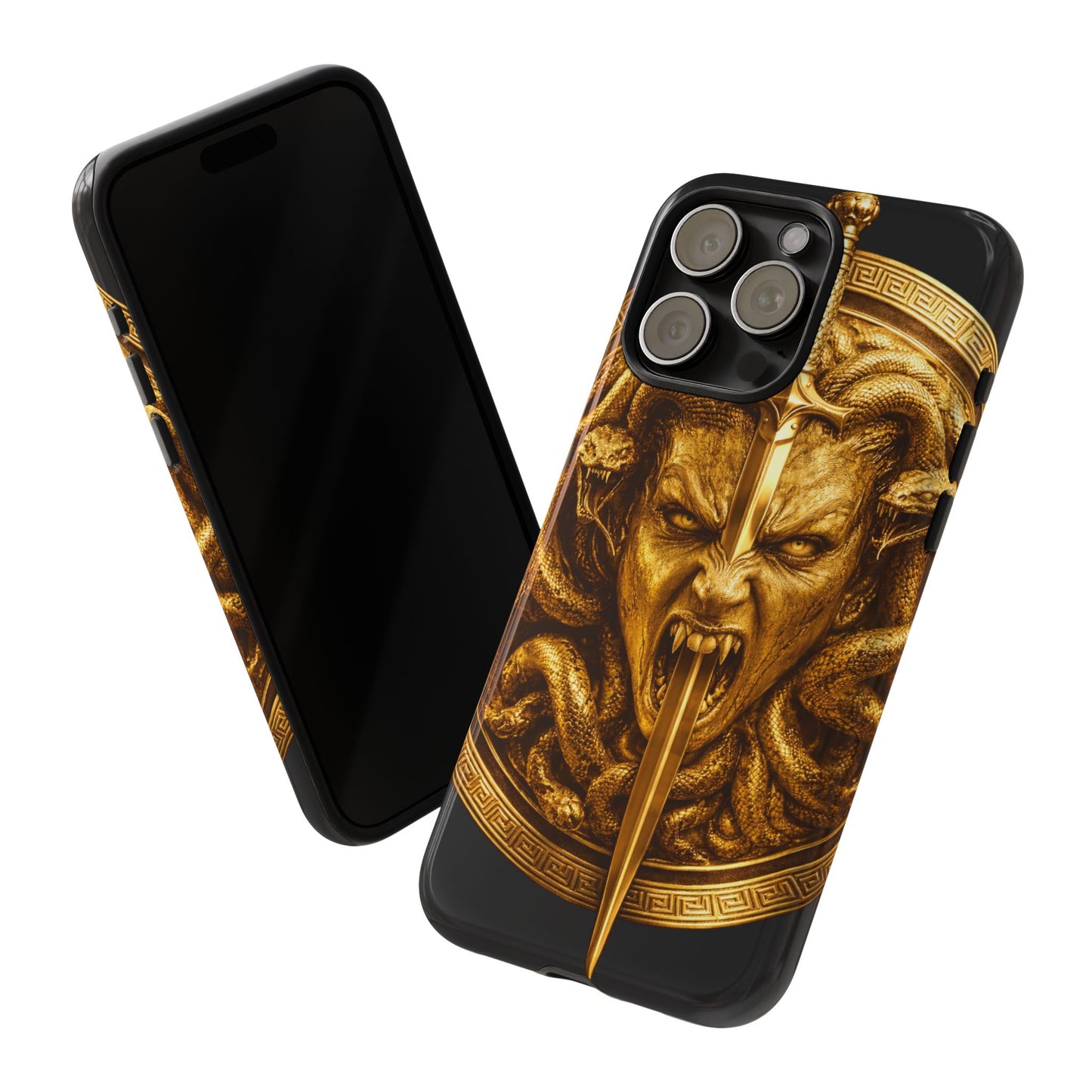 Phone Case — Gold Medusa Dagger Armor iPhone Cover