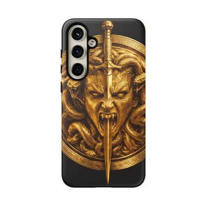 Phone Case — Gold Medusa Dagger Armor iPhone Cover