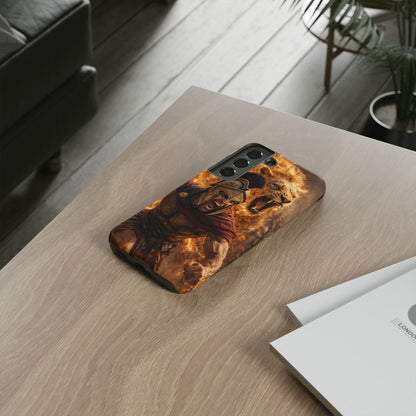 Spartan Lion Phone Case – Fierce Warrior Armor iPhone Case