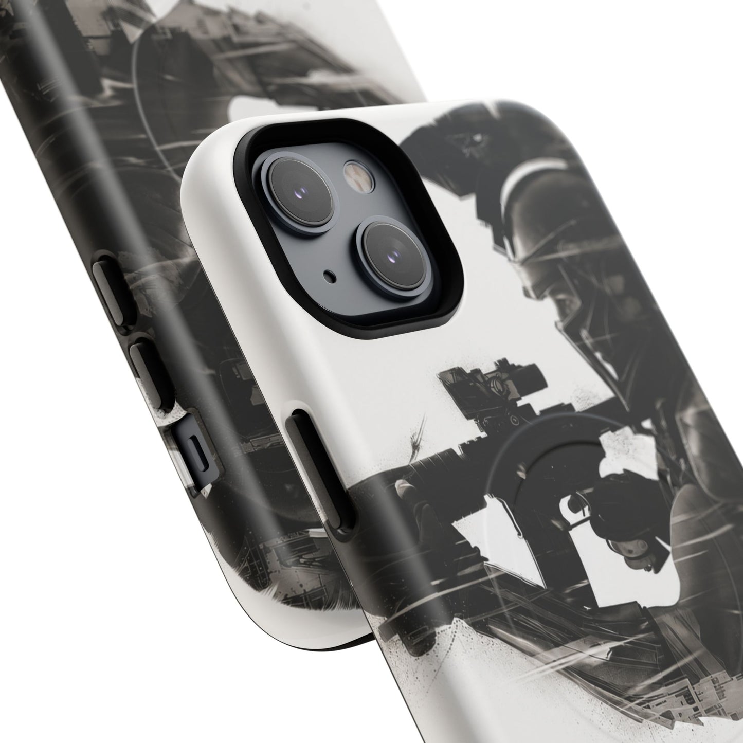 Tough Magnetic Case — Tactical Soldier Silhouette iPhone Cover
