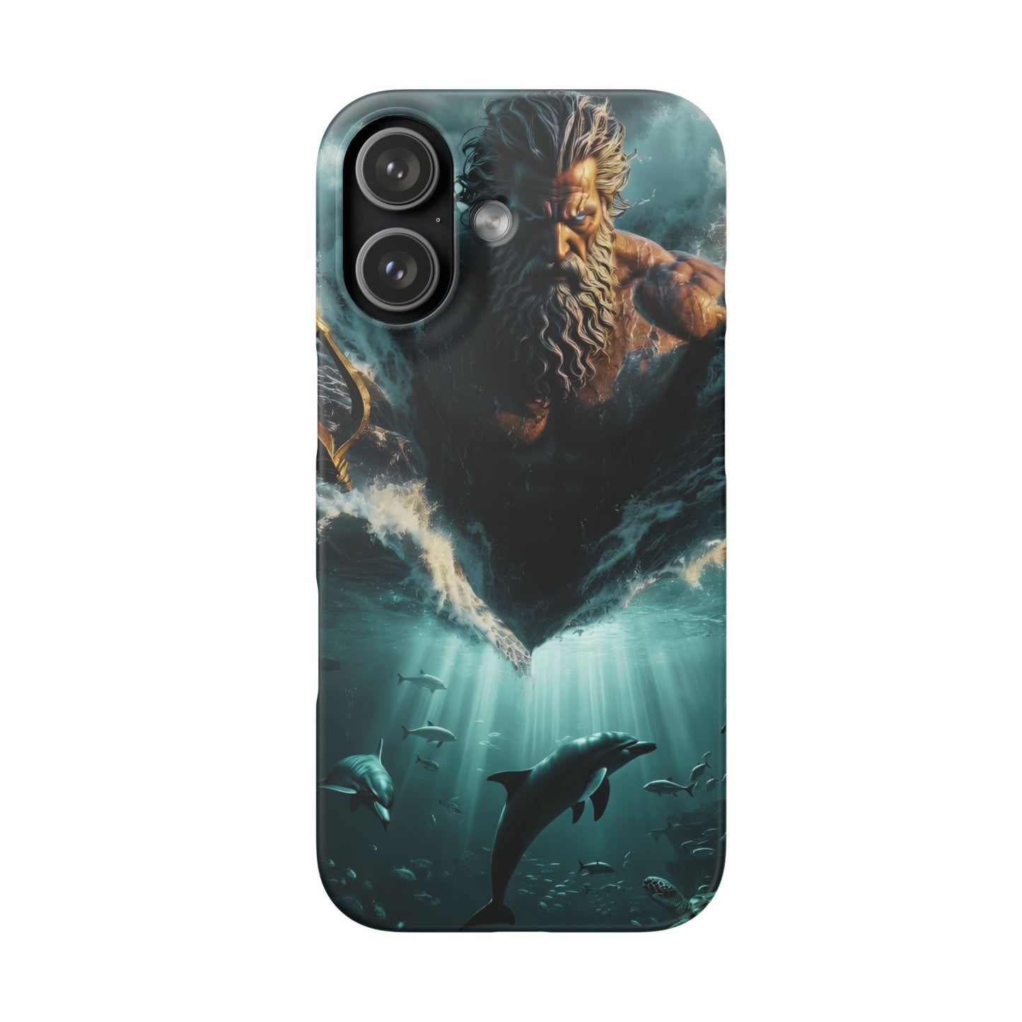 poseidon God Phone Case – Mythic Triton Ocean iPhone Snap Case