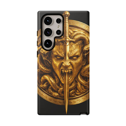 Phone Case — Gold Medusa Dagger Armor iPhone Cover