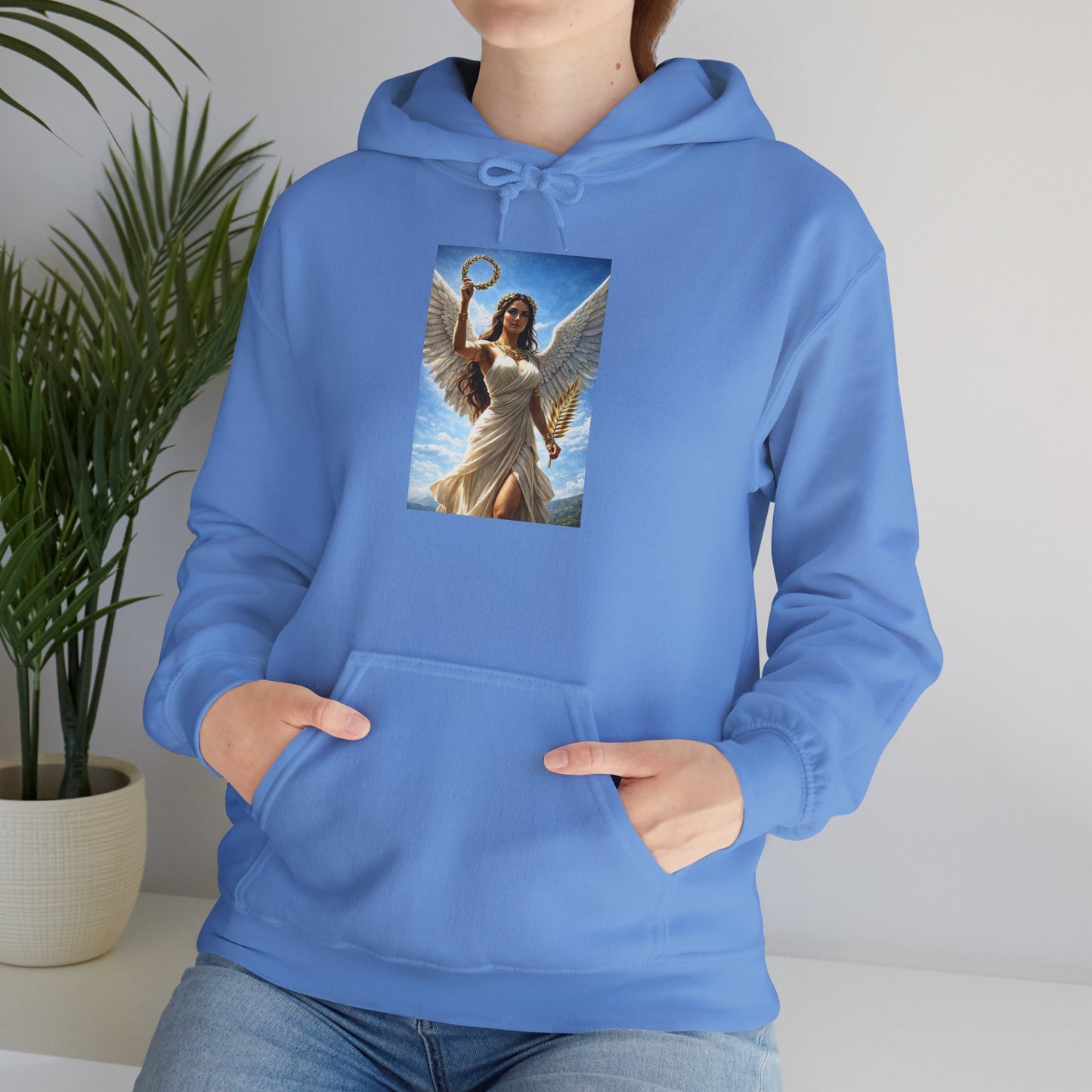 Victory Angel Hoodie — Leonidas of Sparta Winged Warrior Graphic Sweatshirt