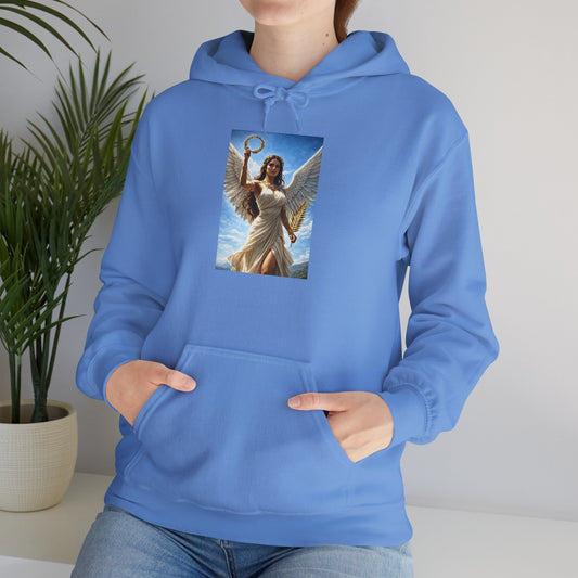 Victory Angel Hoodie — Leonidas of Sparta Winged Warrior Graphic Sweatshirt