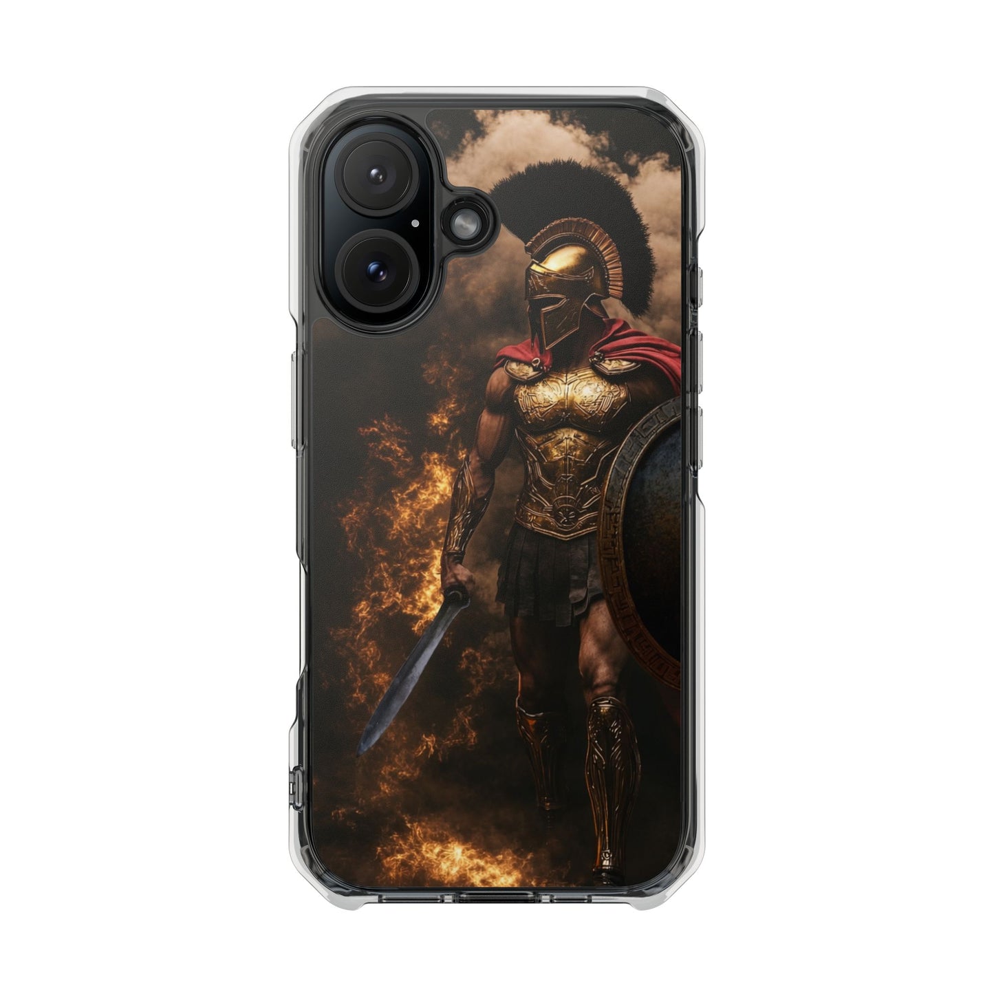 Spartan Warrior Magnetic Impact Case — Clear Protective Phone Case
