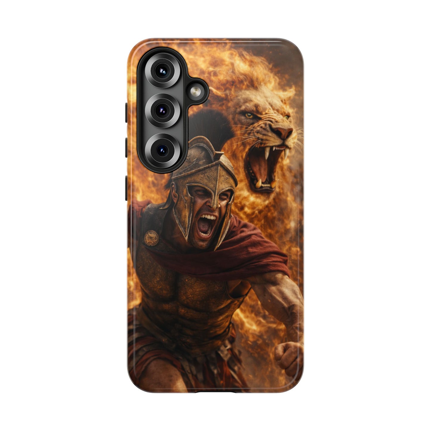 Spartan Lion Phone Case – Fierce Warrior Armor iPhone Case