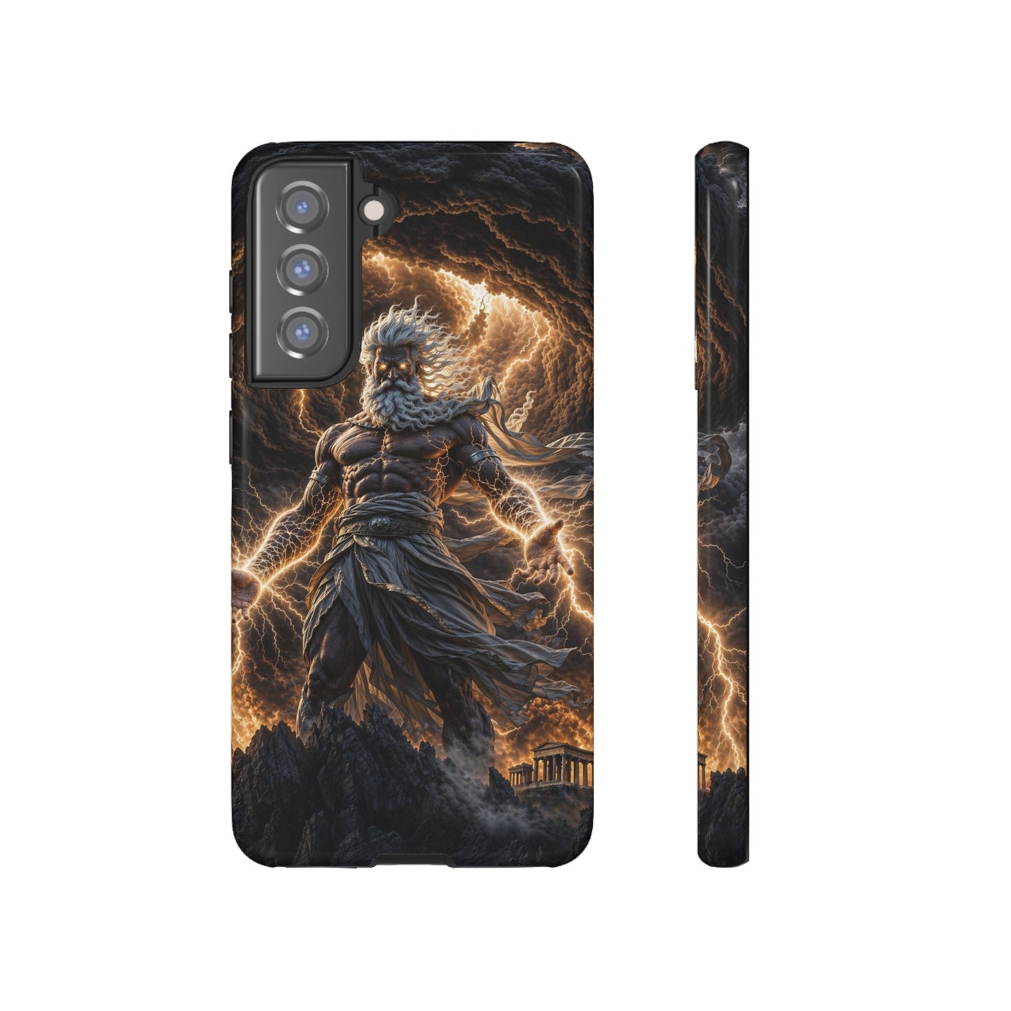 Mythic Thunder God Phone Case — Lightning Warrior Tough Protective Cover