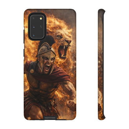 Spartan Lion Phone Case – Fierce Warrior Armor iPhone Case