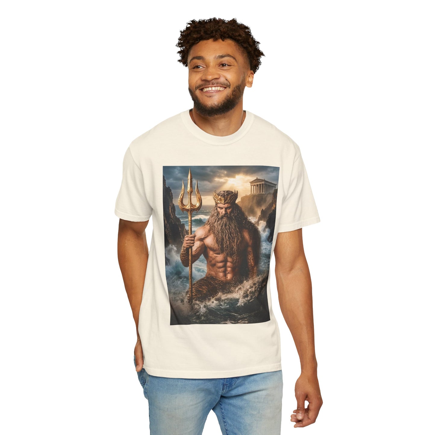Poseidon Trident Tee — Mythic Sea God Graphic T-Shirt