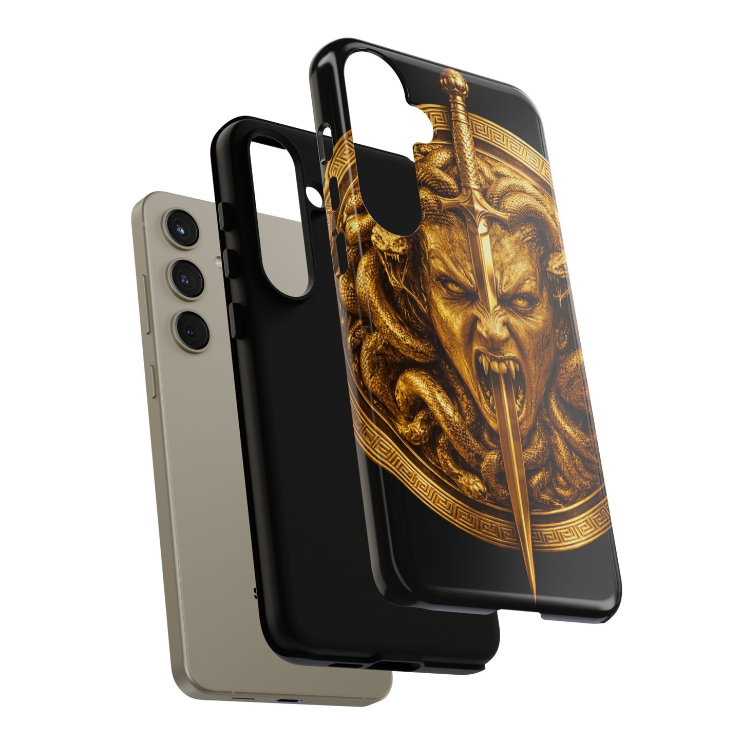 Phone Case — Gold Medusa Dagger Armor iPhone Cover