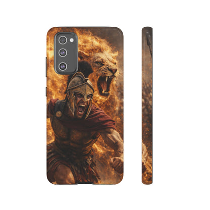 Spartan Lion Phone Case – Fierce Warrior Armor iPhone Case