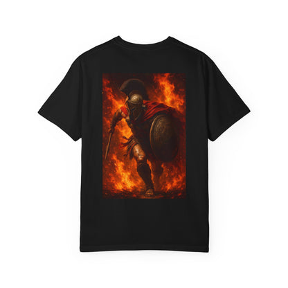Charging Spartan Fire T-shirt