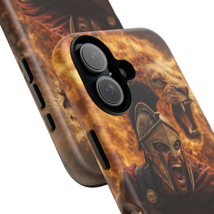 Spartan Lion Phone Case – Fierce Warrior Armor iPhone Case
