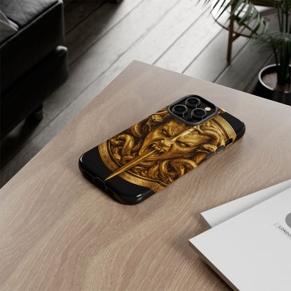 Phone Case — Gold Medusa Dagger Armor iPhone Cover