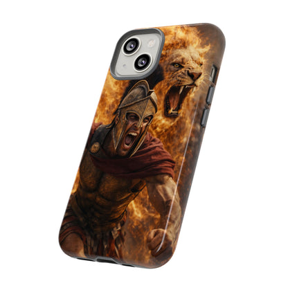 Spartan Lion Phone Case – Fierce Warrior Armor iPhone Case