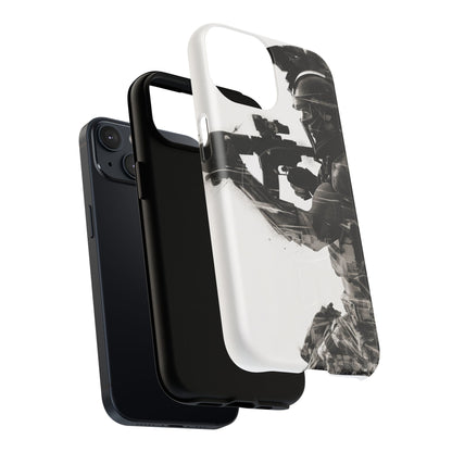 Tough Magnetic Case — Tactical Soldier Silhouette iPhone Cover