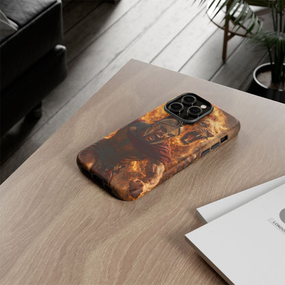 Spartan Lion Phone Case – Fierce Warrior Armor iPhone Case