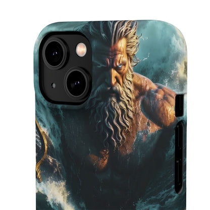 poseidon God Phone Case – Mythic Triton Ocean iPhone Snap Case