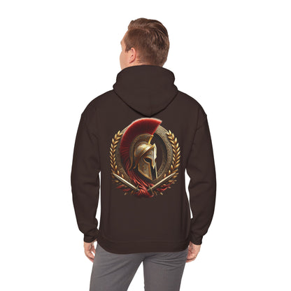 Leonidas of Sparta Hoodie – Spartan Helmet Crest Pullover