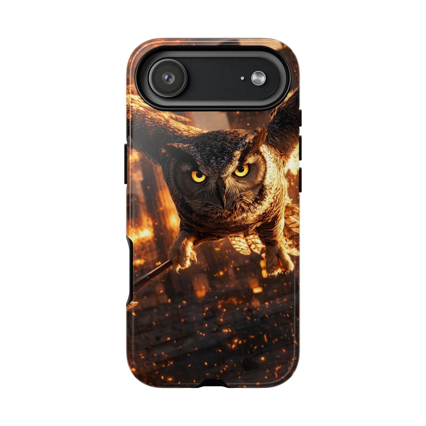 Owl in Flames Phone Case