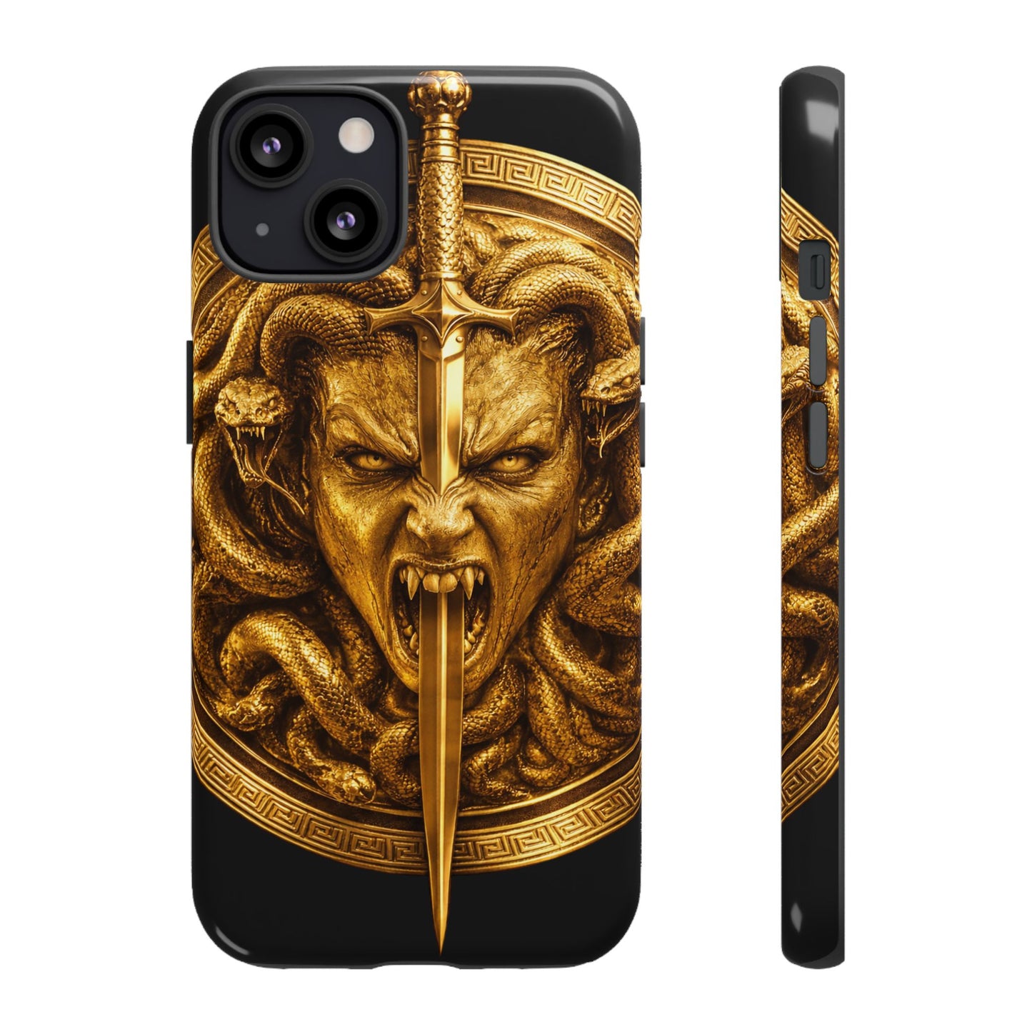 Phone Case — Gold Medusa Dagger Armor iPhone Cover