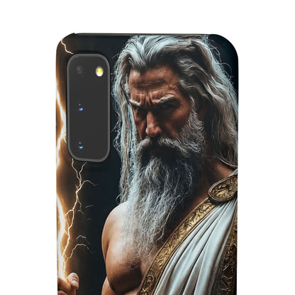 Zeus Lightning Phone Case — Mythic God Portrait Snap Case