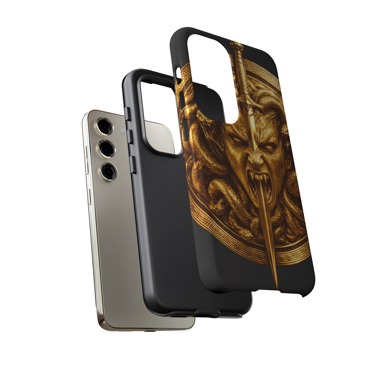 Phone Case — Gold Medusa Dagger Armor iPhone Cover
