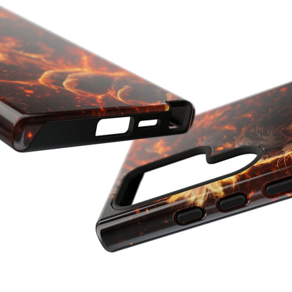 Fire Lion Phone Case — Fierce Flaming Lion Armor for Smartphones
