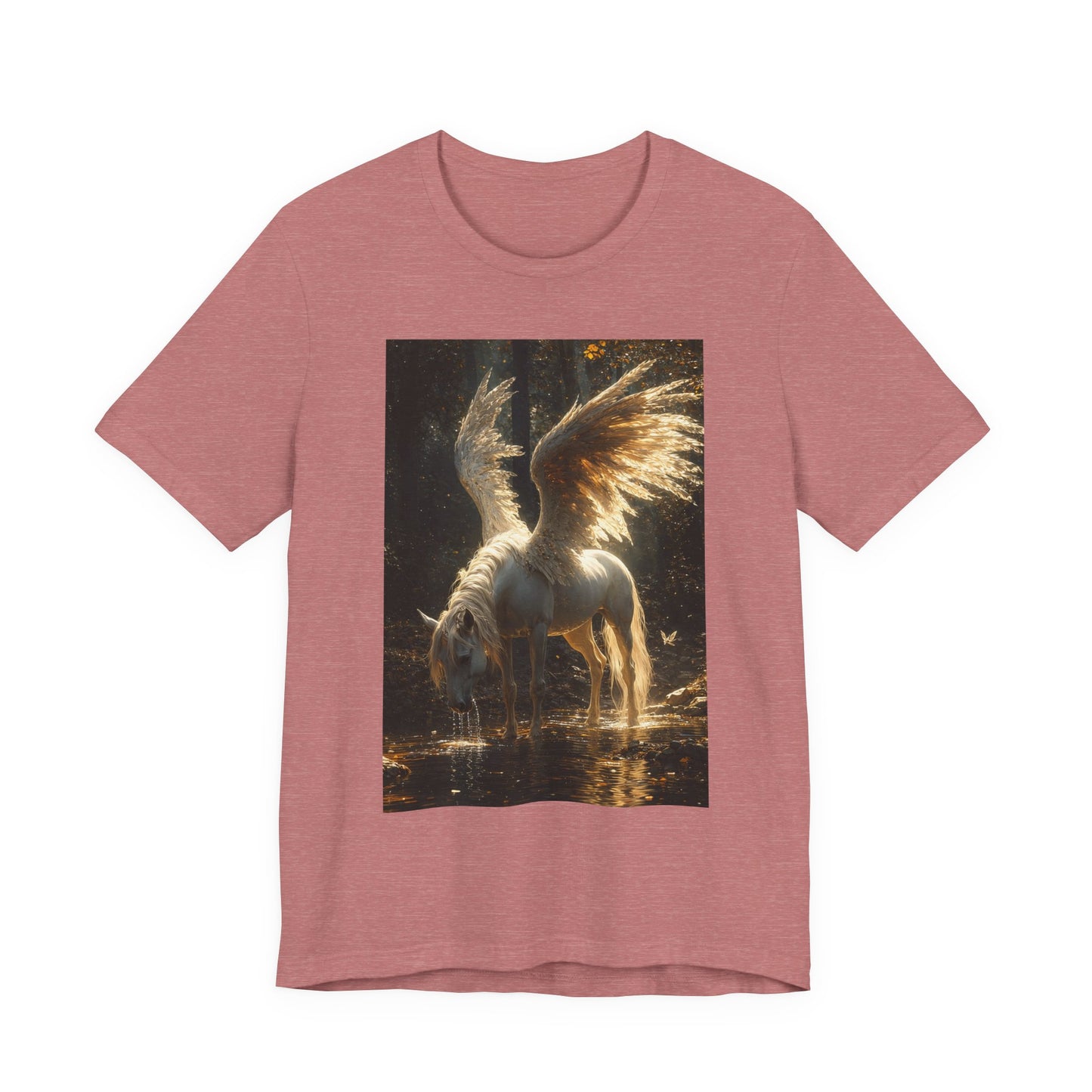 Pegasus Art Tee — Golden Winged Horse Graphic T-Shirt