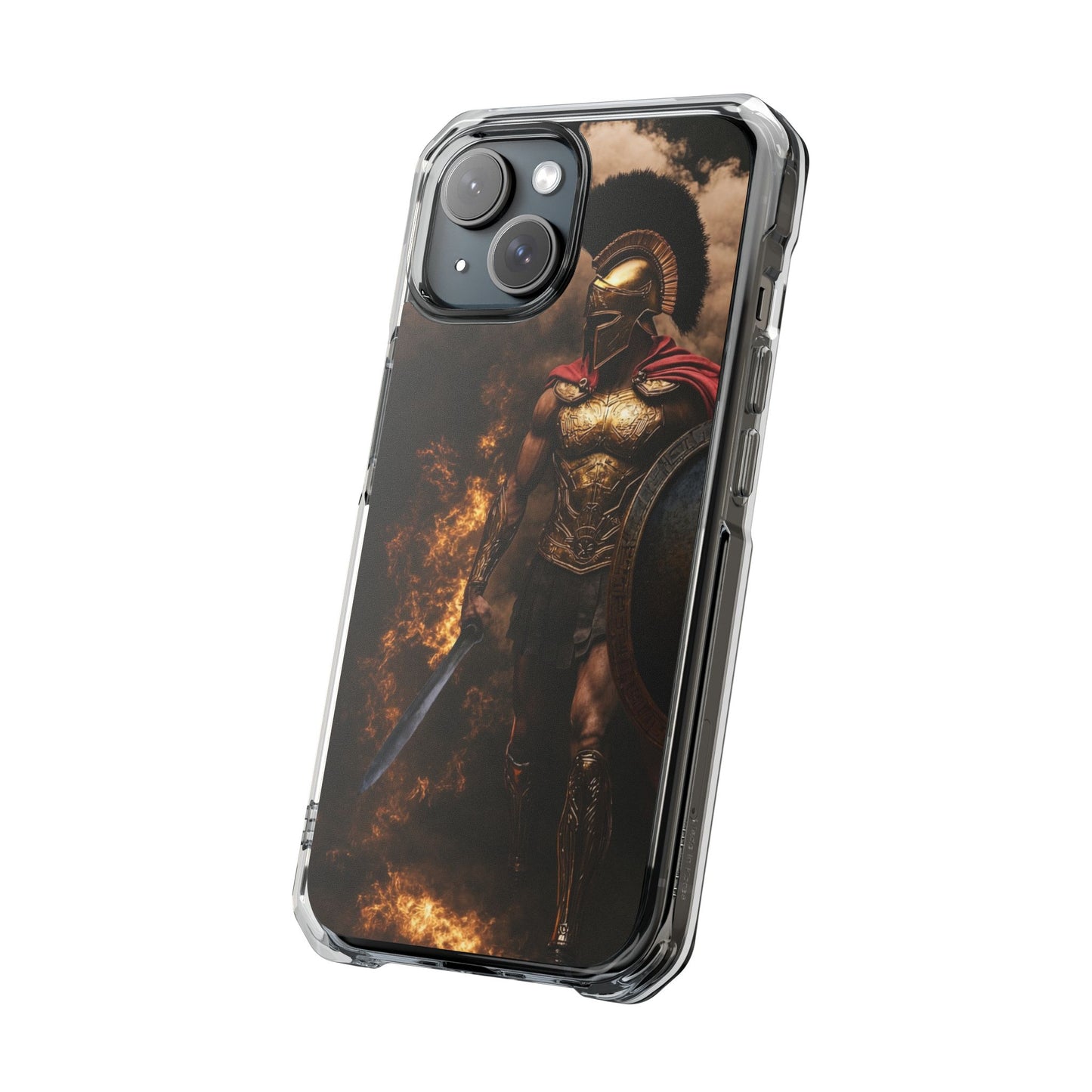 Spartan Warrior Magnetic Impact Case — Clear Protective Phone Case