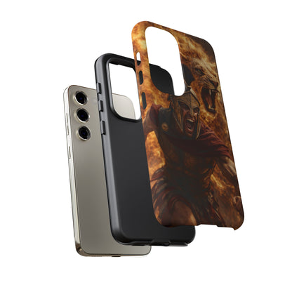 Spartan Lion Phone Case – Fierce Warrior Armor iPhone Case
