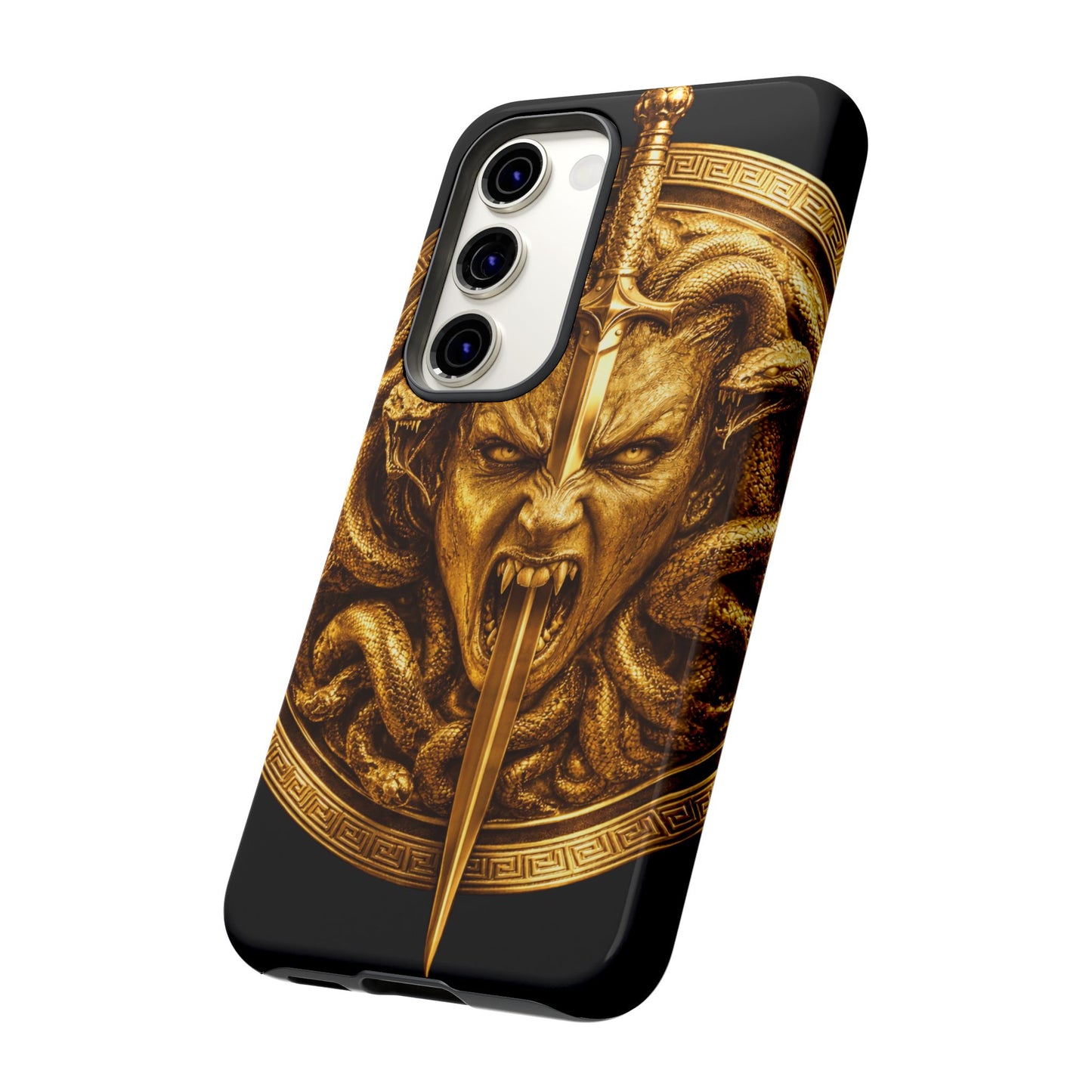 Phone Case — Gold Medusa Dagger Armor iPhone Cover