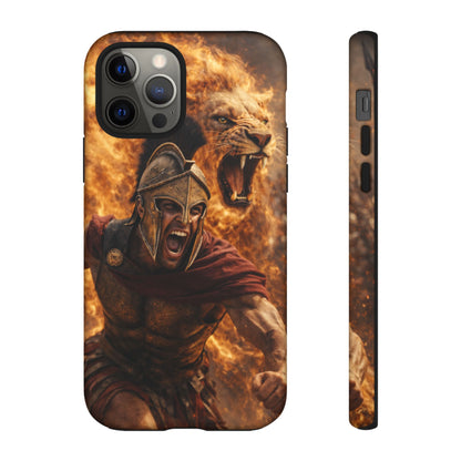 Spartan Lion Phone Case – Fierce Warrior Armor iPhone Case
